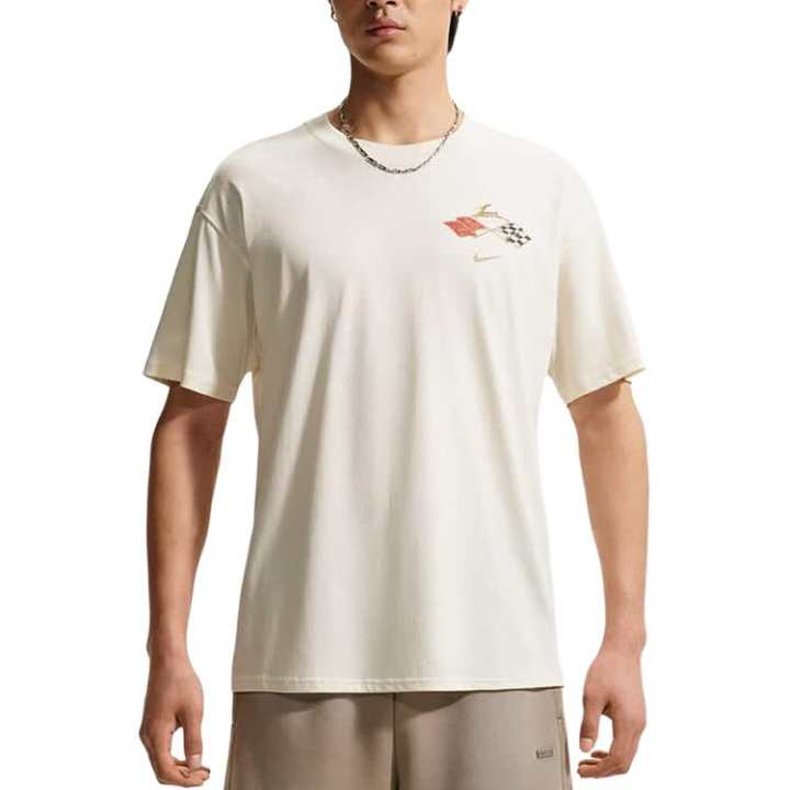 Nike Nike T Shirts Men's Ecru Crew Neck Moderate