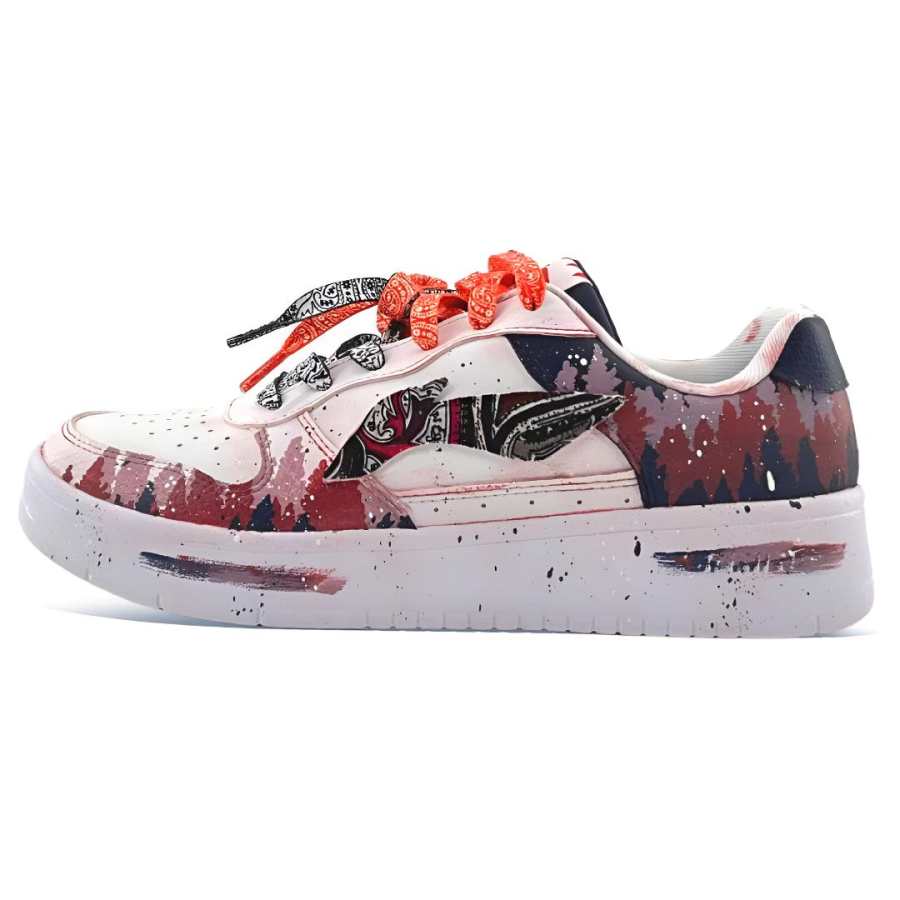 Li-Ning Li Ning Sports Life Collection Skateboard Shoes Men's Low Top White/Blue/Red