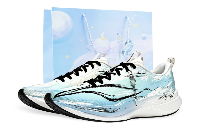 Li-Ning Li Ning Red Hare 9 PRO Running Shoes Men's Low Top White/Blue