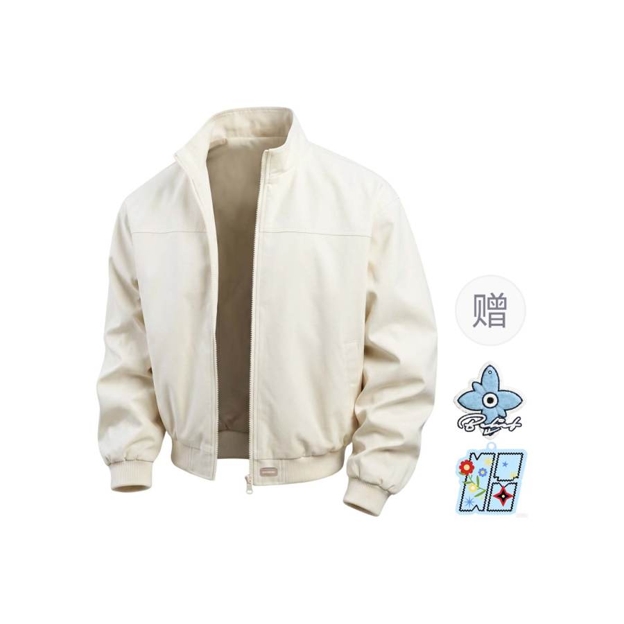 WARRIOR WARRIOR Windbreaker Jackets Unisex Stand Collar Moderate Straight Fit