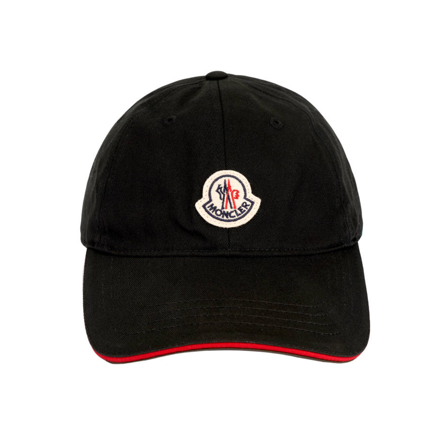 Moncler Moncler Cotton Baseball Caps Men's Black/Red