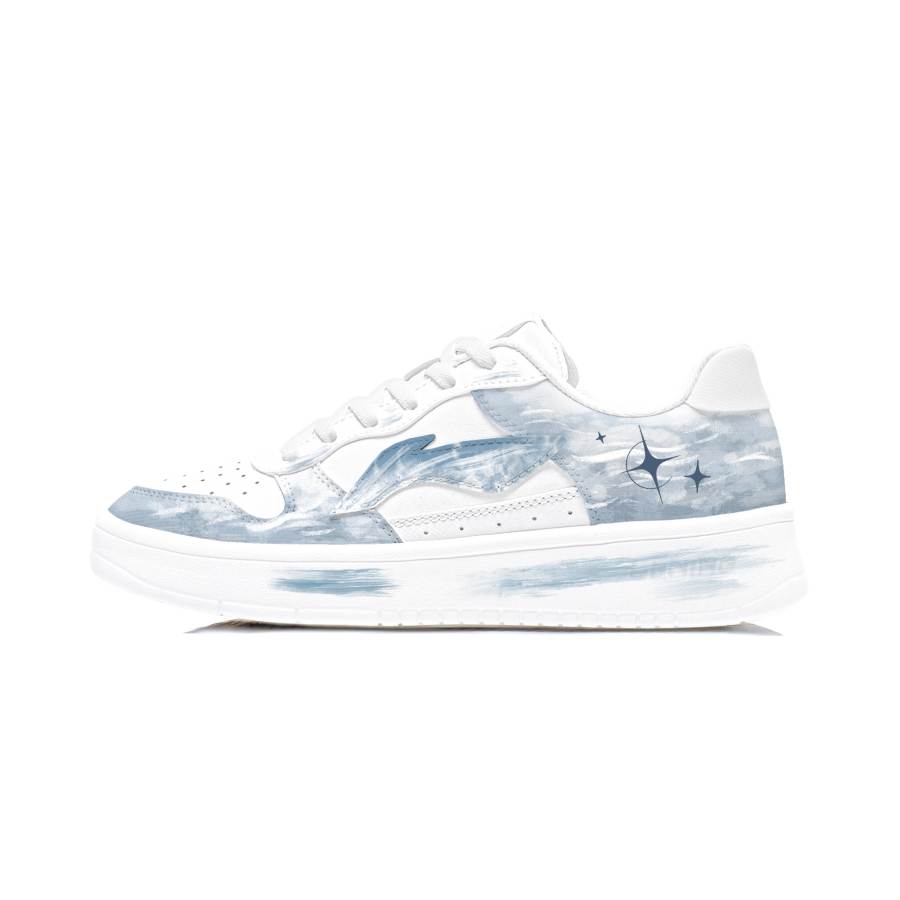 Li-Ning Li Ning Floating Boat Skateboard Shoes Men's Low Top Blue/White