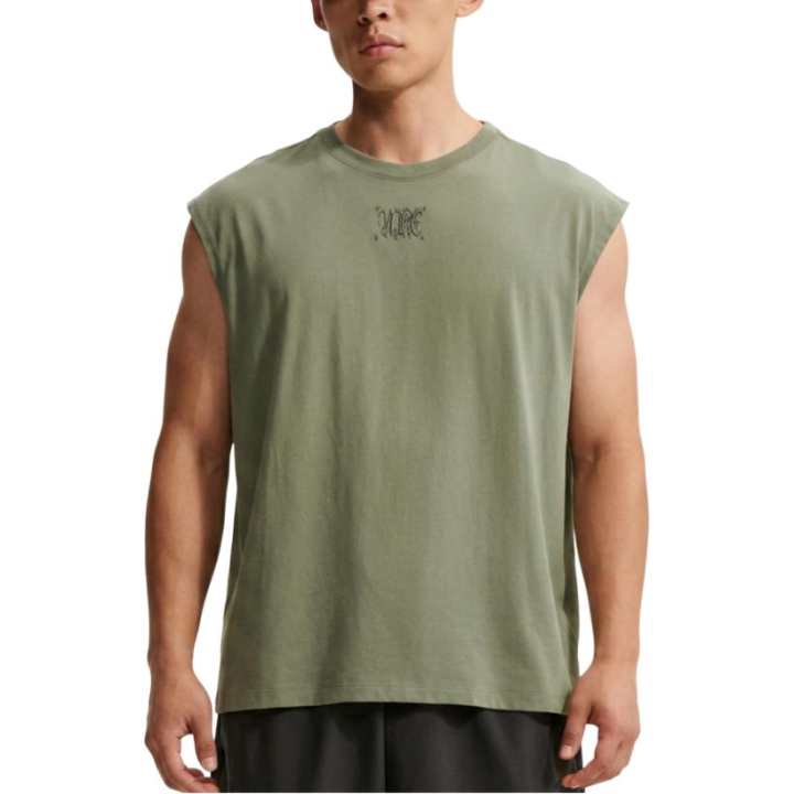 Nike Nike Tank Tops Men's Green Crew Neck Moderate