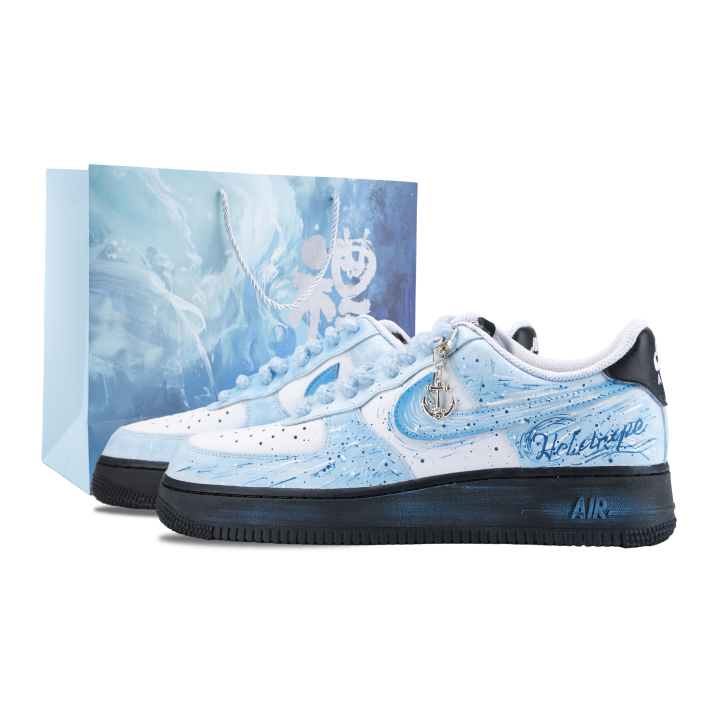 Nike Nike Air Force 1 Skateboard Shoes Unisex Low Top White/Blue