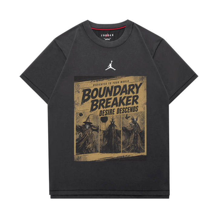 Jordan Jordan DIR FIT T Shirts Unisex Dark Gray Crew Neck Moderate