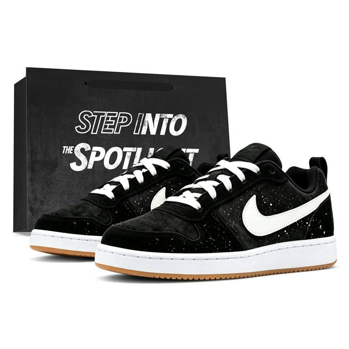 Nike Nike Court Borough Skateboard Shoes Men's Low Top Black/White