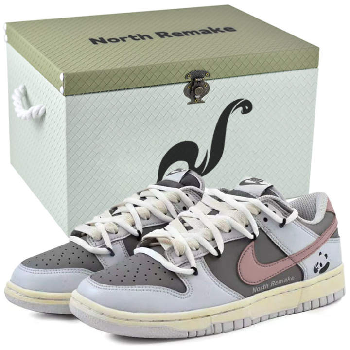 Nike Nike Dunk Skateboard Shoes Men's Low Top Blue, Gray