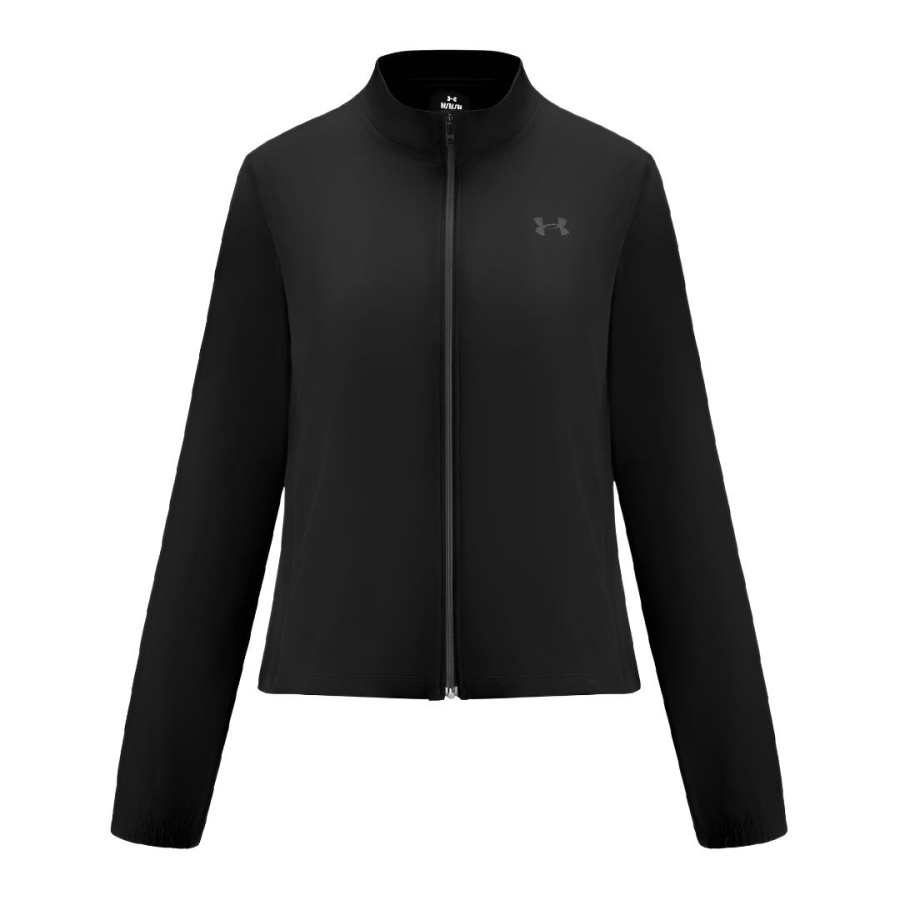 Under Armour Velociti Running Jackets Women's Deep Black 008 Stand Collar Moderate