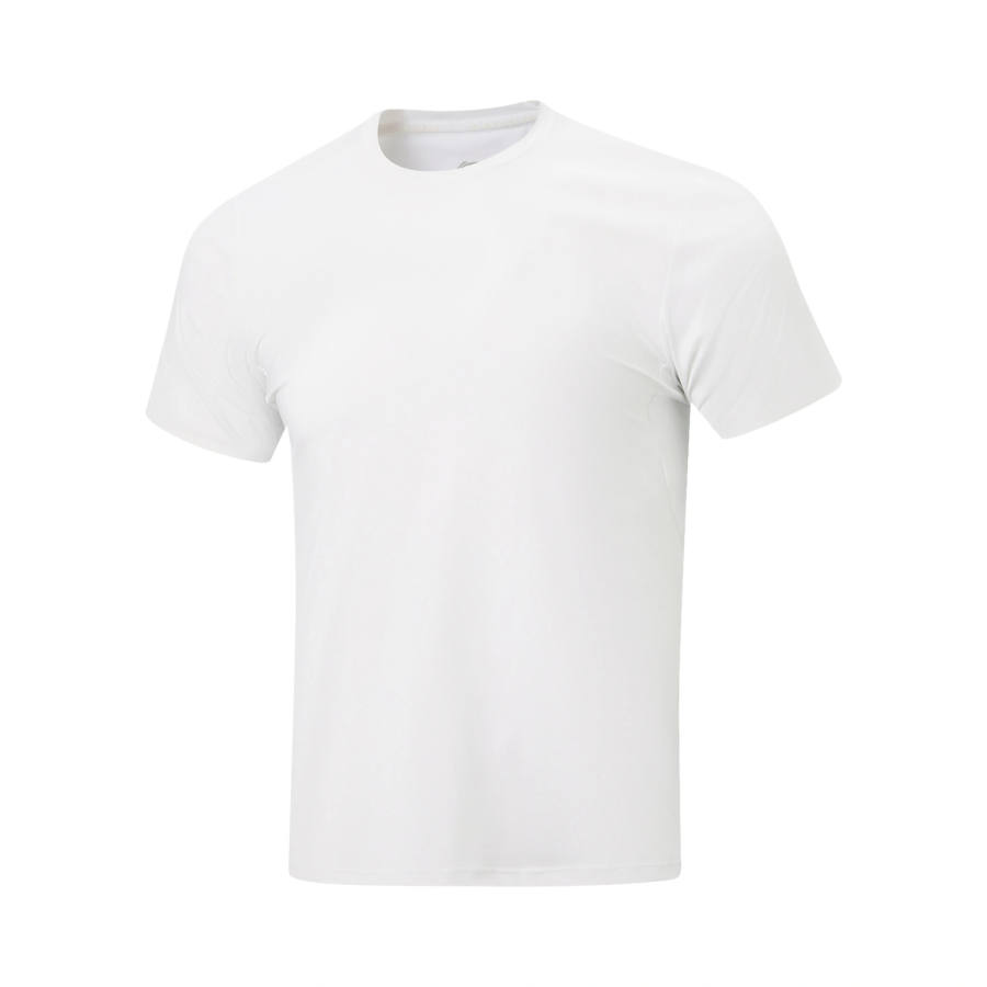Li-Ning Li Ning Qingmu T Shirts Men's White Crew Neck Moderate