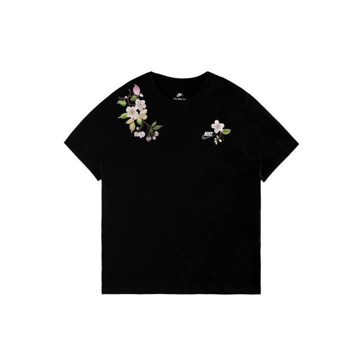 Nike Nike Sportswear T Shirts Unisex Black/White/Dark Gray Crew Neck Moderate