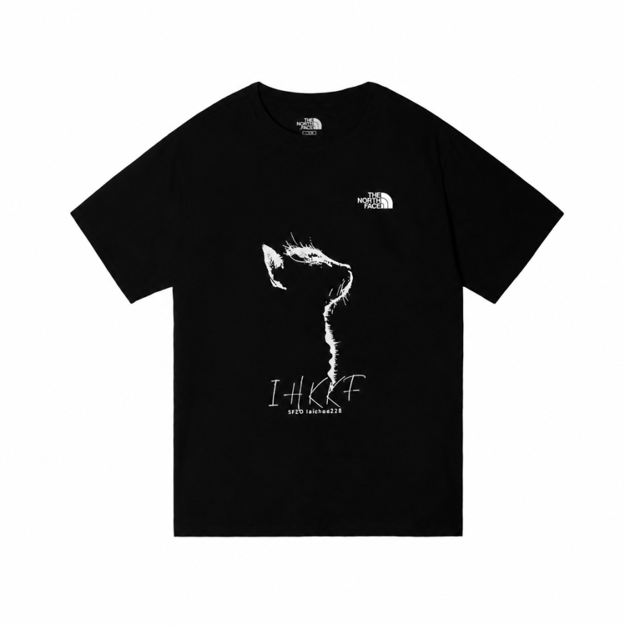 THE NORTH FACE T Shirts Unisex Black Crew Neck Moderate Straight Fit