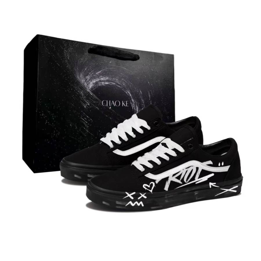 Vans Vans Skateboard Shoes Unisex Low Top Black