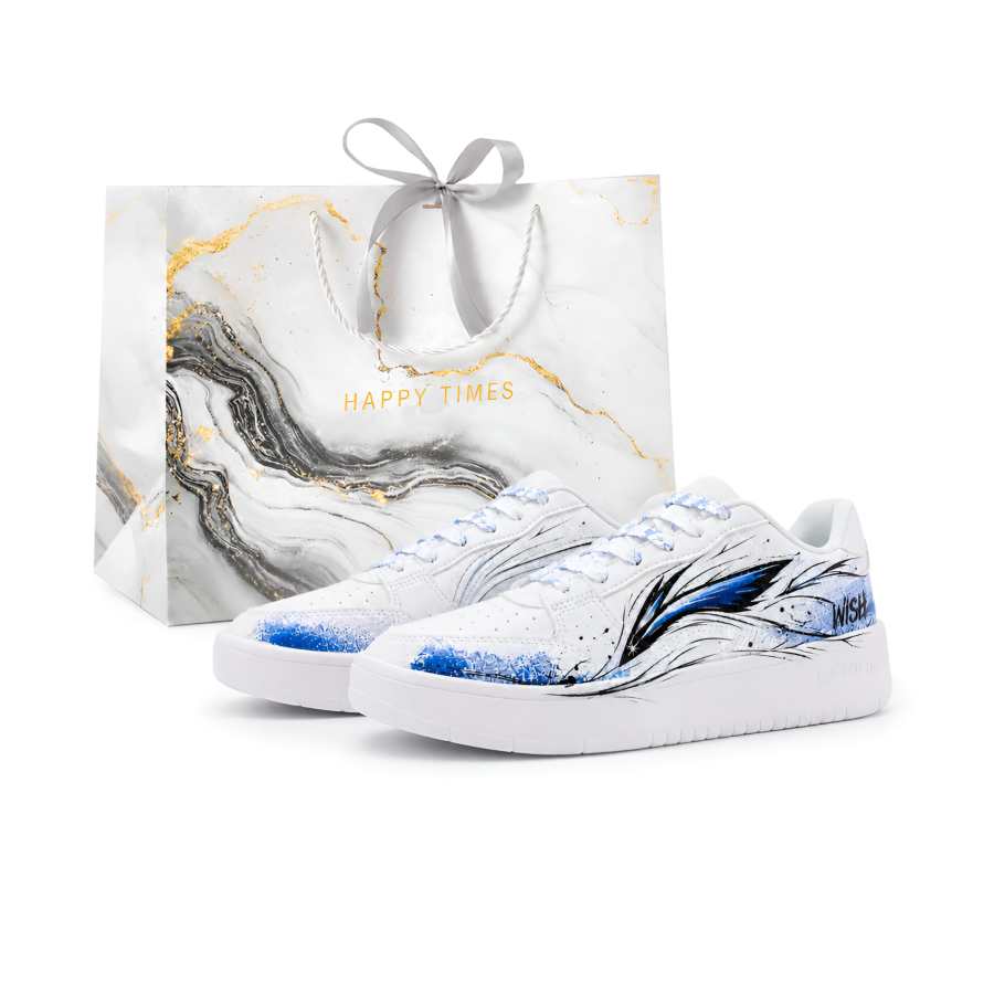 Li-Ning Li Ning Sycee Skateboard Shoes Men's Low Top Blue White Colorway