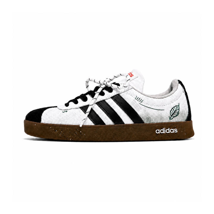Adidas Adidas Vl Court Classic German Army Trainers Unisex Low Top Black, White