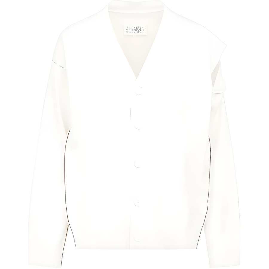 MM6 Maison Margiela V-neck Cut-out Cardigan
