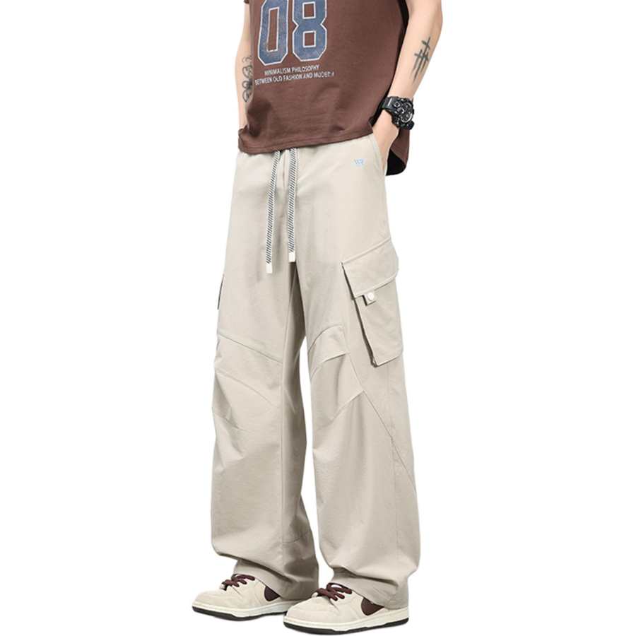 WARRIOR WARRIOR Cargo Pants Unisex Thin Straight Fit Pants
