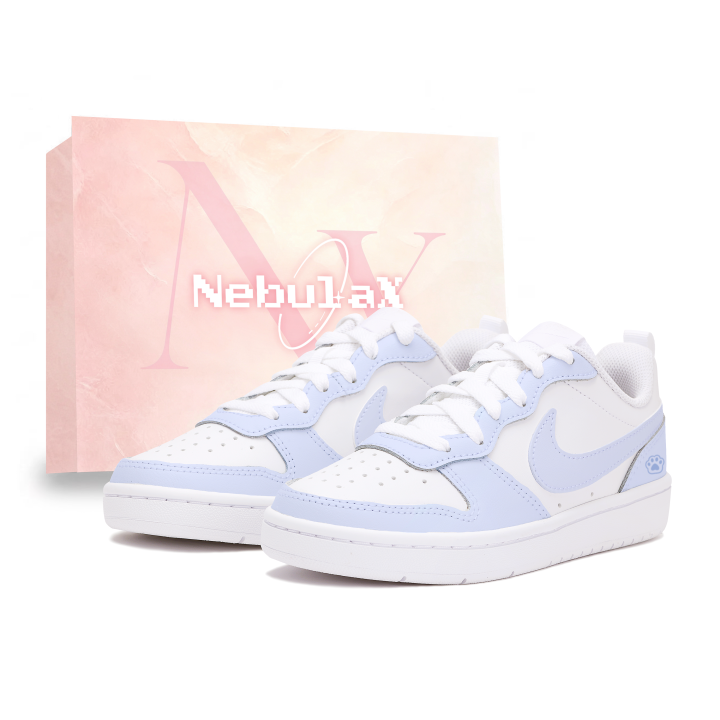 Nike Nike Court Borough Skateboard Shoes Women's Low Top White/Blue