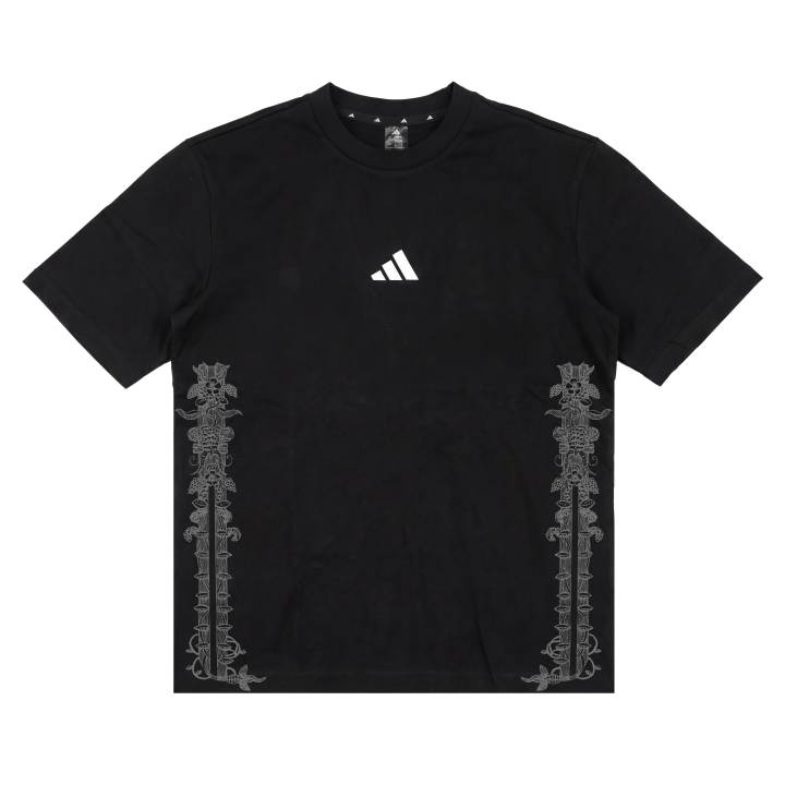 Adidas Adidas ESSENTIALS T Shirts Unisex Black Crew Neck Moderate Straight Fit