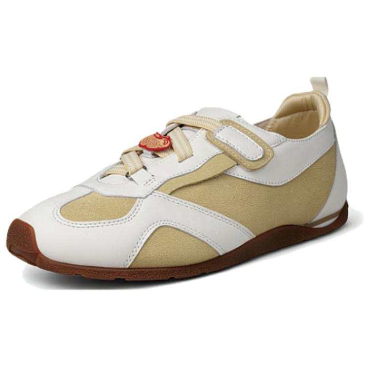 Clarks German Army Trainers Women's Low Top White & Yellow