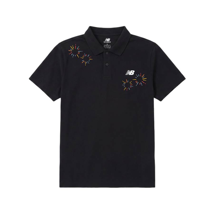 New Balance New Balance Polo Shirts Unisex Black Polo Collar Moderate Other
