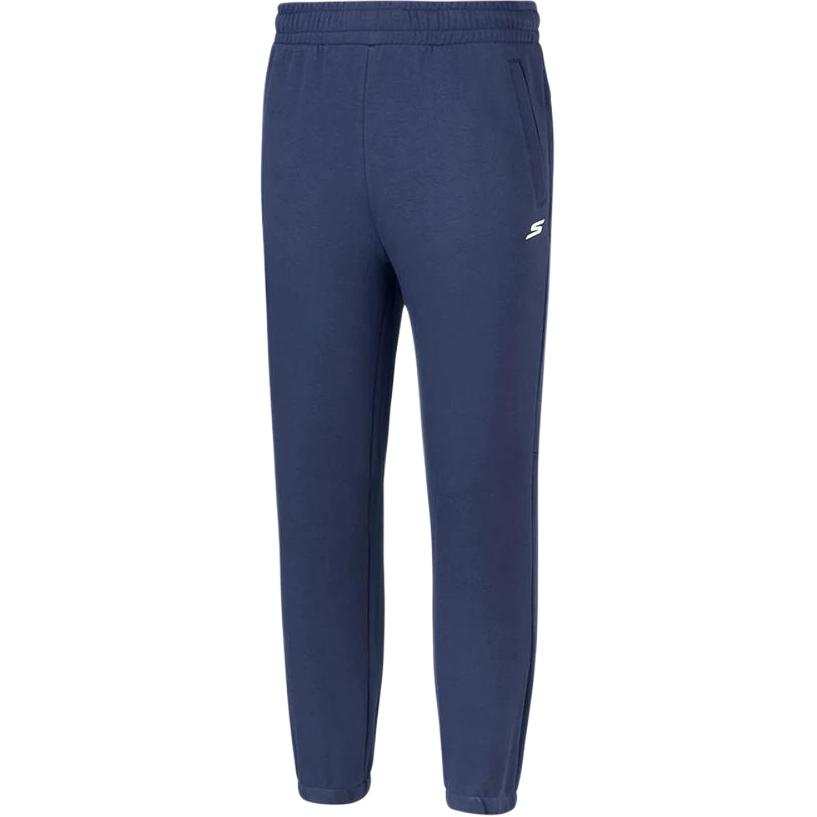 Skechers Knitted Sweatpants Men's Blue Moderate Straight Fit Pants