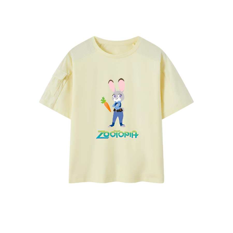Disney Grade School T Shirts Crew Neck Thin Stretch