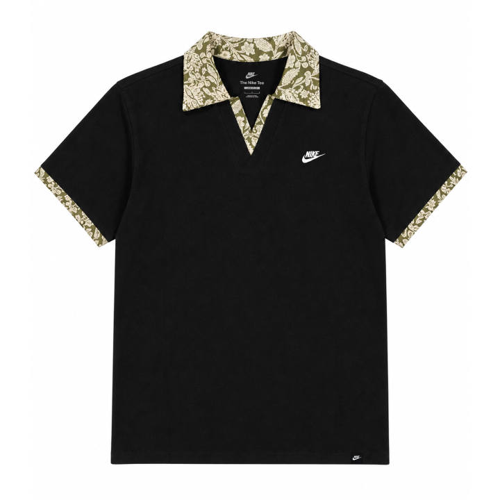 Nike Nike Sportswear T Shirts Unisex Black Lapel Moderate Straight Fit