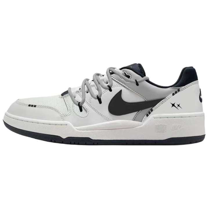 Nike Nike Full Force Skateboard Shoes Men's Low Top White Black Blue Color Block