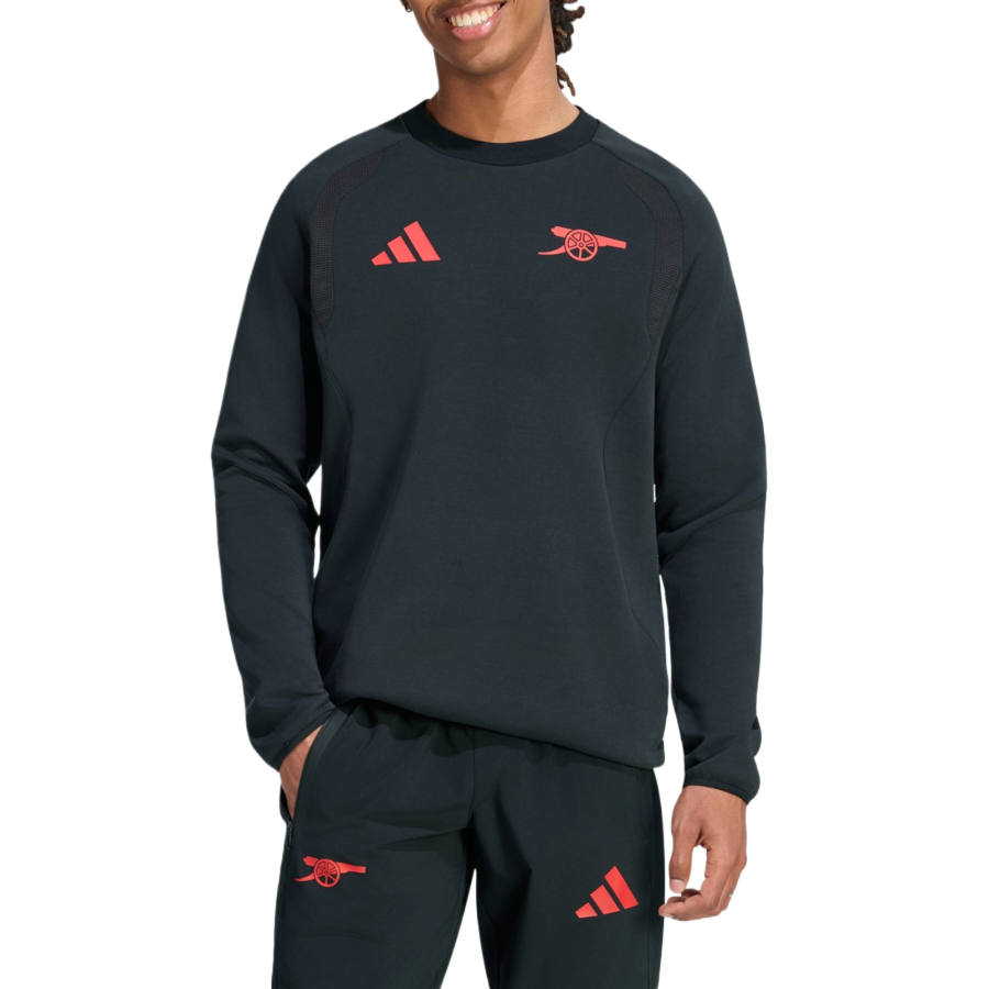 Adidas Adidas Sweatshirts Men's Black Crew Neck Moderate
