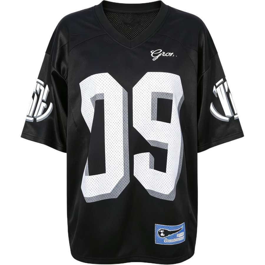 CHARM GLOW T Shirts Women's Black V Neck Moderate A Line