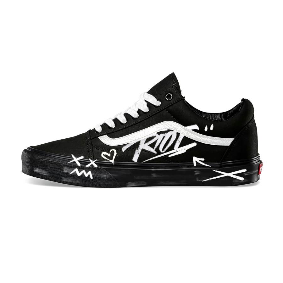 Vans Vans Skateboard Shoes Unisex Low Top Black