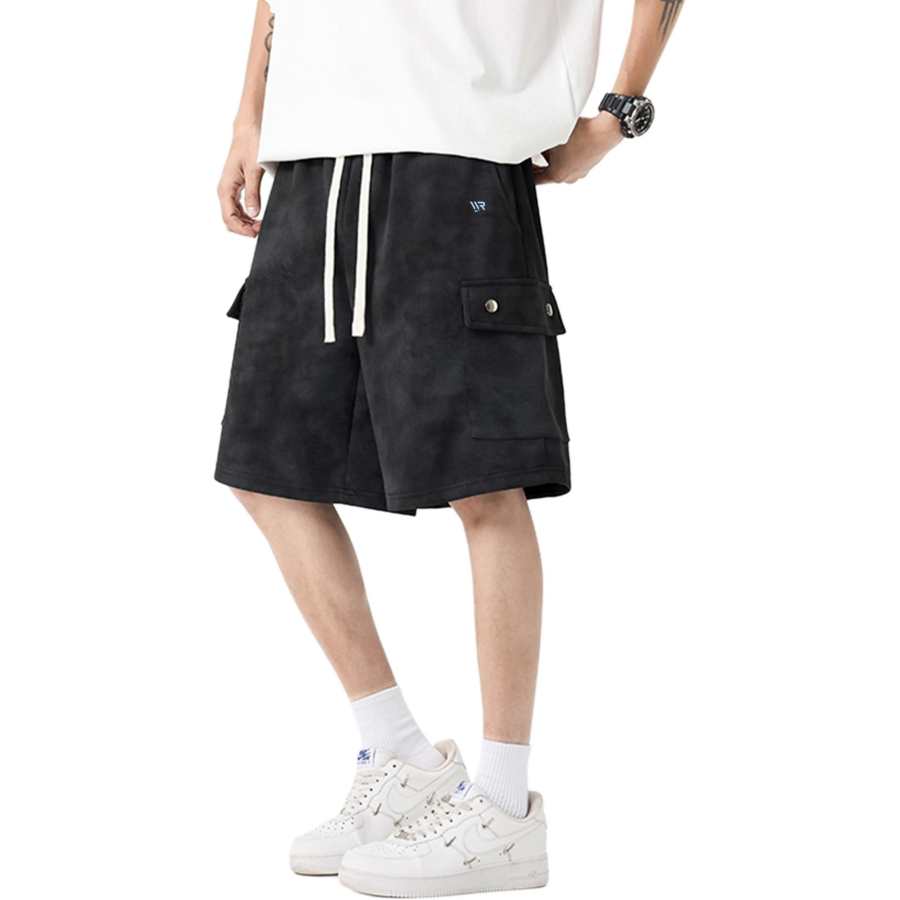 WARRIOR WARRIOR Cargo Shorts Unisex Thin Straight Fit Pants