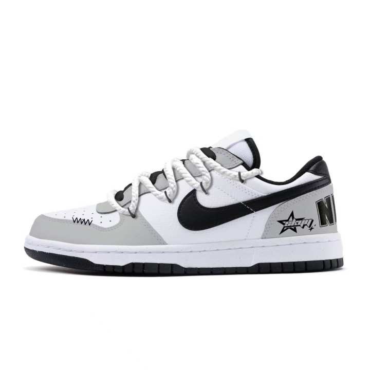 Nike Nike Big Skateboard Shoes Men's Low Top White/Gray