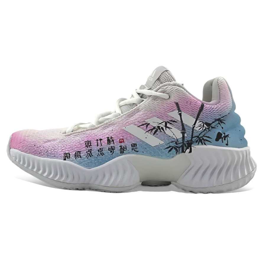 Adidas Adidas Pro Bounce 2018 Basketball Shoes Men's Low Top White/Black/Pink/Blue