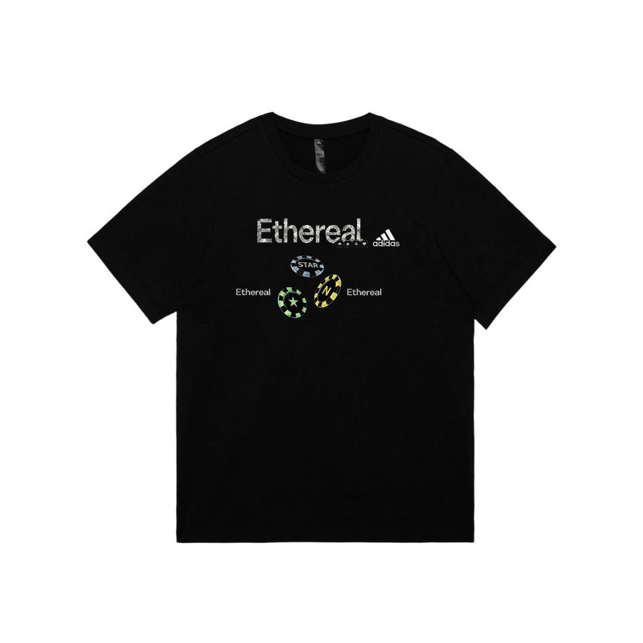 Adidas Adidas MUST HAVES T Shirts Unisex Black Crew Neck Moderate Straight Fit