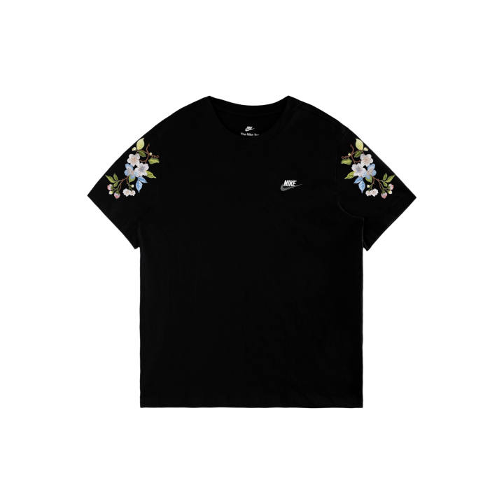 Nike Nike Sportswear T Shirts Unisex Black/White/Dark Gray Crew Neck Moderate