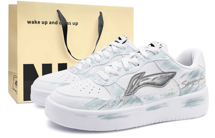 Li-Ning Li Ning Floating Boat Skateboard Shoes Unisex Low Top Light Blue