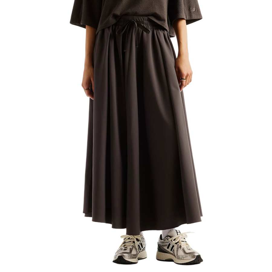 New Balance New Balance NB Grey Casual Long Skirts Women's Black Moderate Long Skirt Other