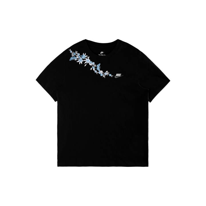 Nike Nike Sportswear T Shirts Unisex Black/White/Dark Gray Crew Neck Moderate