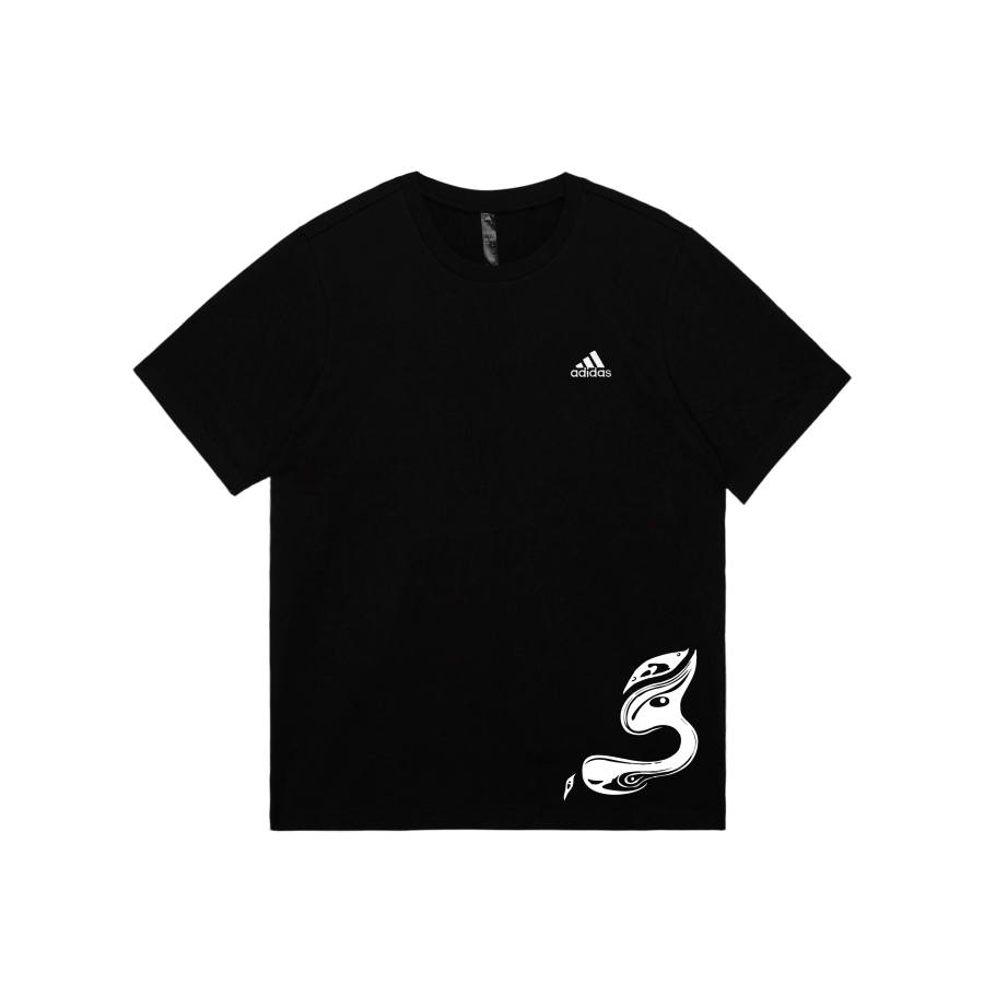 Adidas Adidas MUST HAVES T Shirts Unisex Black Crew Neck Moderate Straight Fit