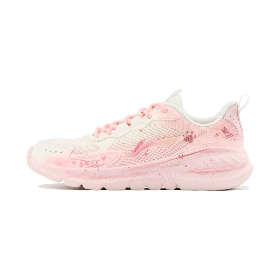 Li-Ning Li Ning Light Lanying Height Increasing Lightweight Breathable Low top Casual Racing Training Running Shoes Women's