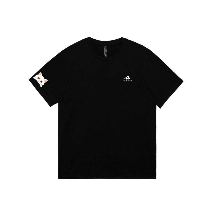 Adidas Adidas MUST HAVES T Shirts Unisex Black Crew Neck Moderate Straight Fit