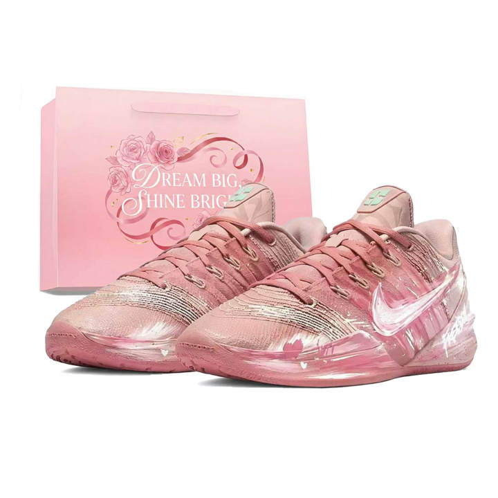 Nike Nike Sabrina 3 Basketball Shoes Unisex Low Top Pink/White