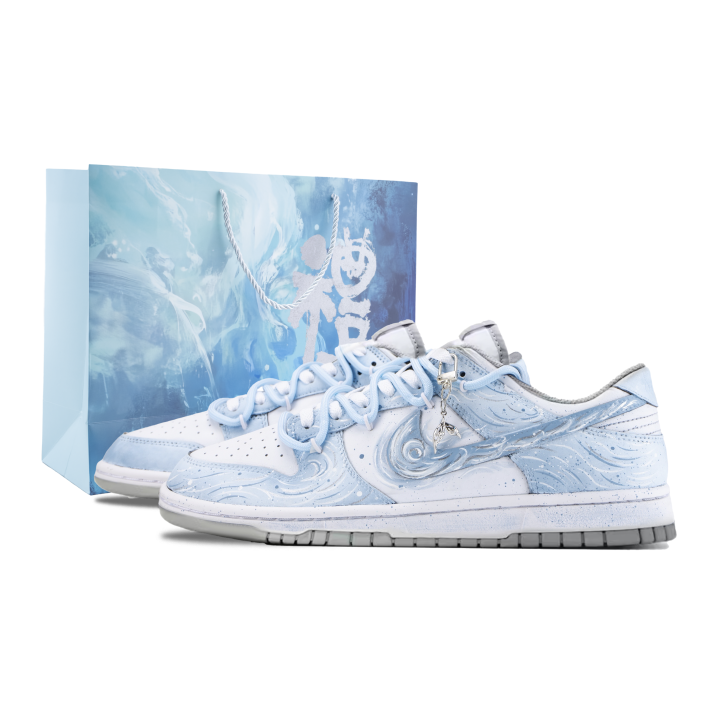 Nike Nike Dunk Skateboard Shoes Unisex Low Top White/Blue