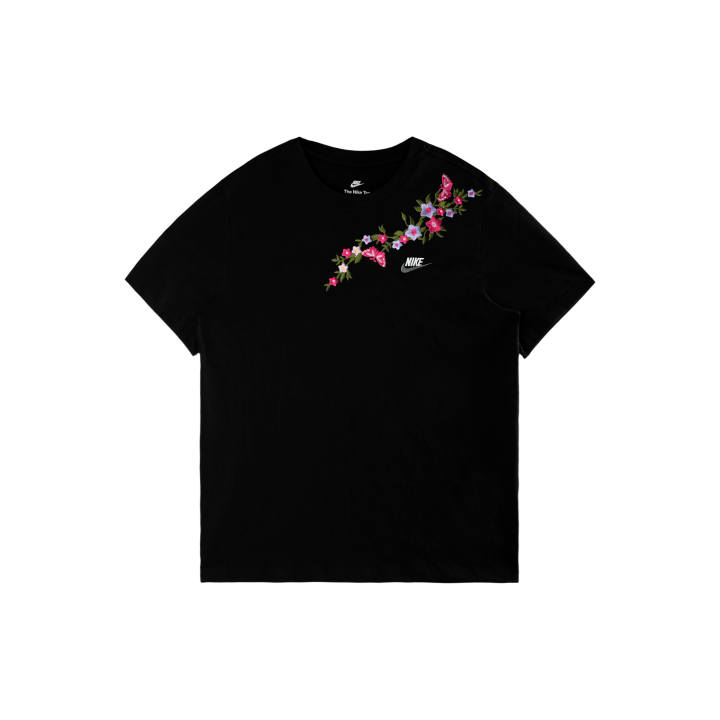 Nike Nike Sportswear T Shirts Unisex Black/White/Dark Gray Crew Neck Moderate
