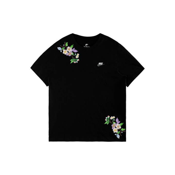 Nike Nike Sportswear T Shirts Unisex Black/White/Dark Gray Crew Neck Moderate