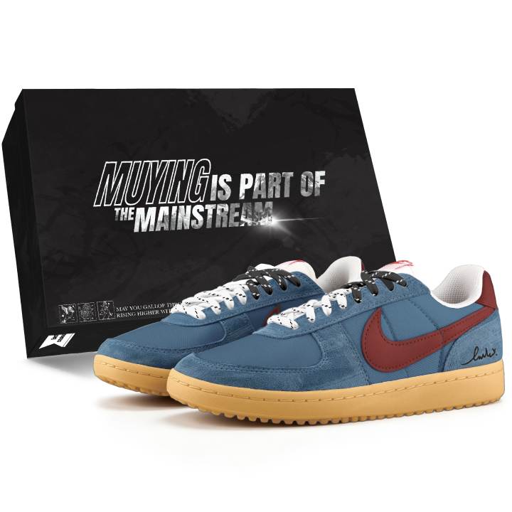 Nike Nike Zoom Field General Casual Shoes Men's Low Top Blue/Yellow/Red