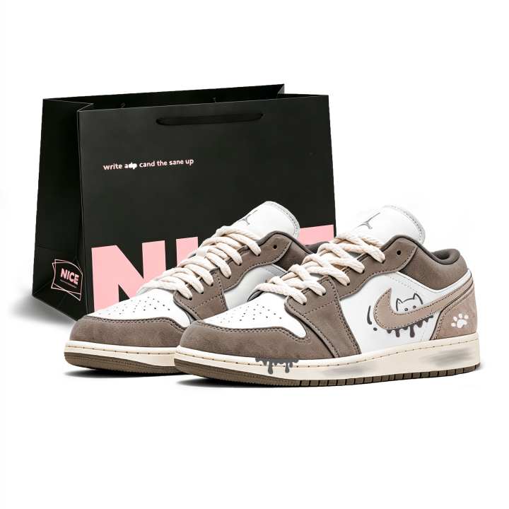 Nike Nike Air Jordan 1 LOW SE Skateboard Shoes Women's Low Top Coffee/White