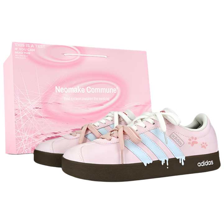 Adidas Adidas VL COURT 2.0 German Army Trainers Unisex Low Top Pink