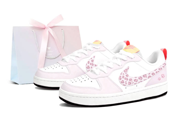 Nike Nike Court Borough 2 Skateboard Shoes Women's Low Top White, Pink